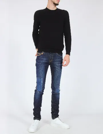 Blugi Pull&Bear, bleumarin Albastru