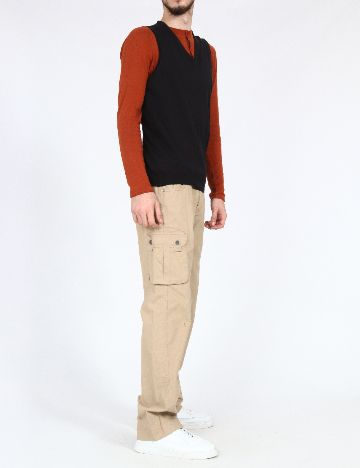 Pantaloni Zara, maro deschis