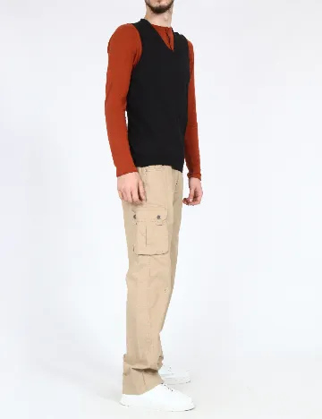 Pantaloni Zara, maro deschis Maro