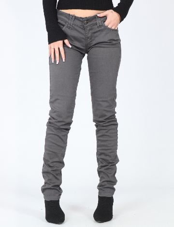 Pantaloni Bershka, gri inchis