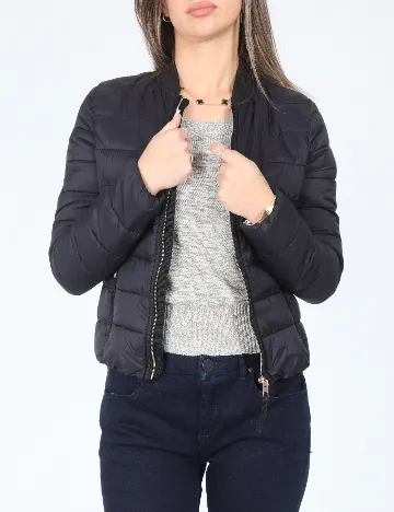 Geaca Bershka, bleumarin inchis Albastru