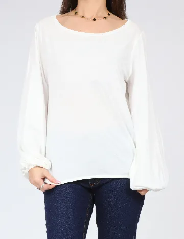 Bluza Zara, alb Alb