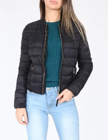 Geaca Bershka, negru Negru