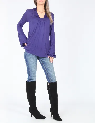 Bluza Zara, albastru inchis Albastru