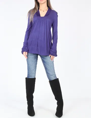 Bluza Zara, albastru inchis Albastru