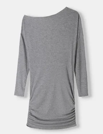 Rochie scurta Bershka, gri Gri