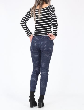 Pantaloni Pull&Bear, bleumarin