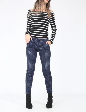 Pantaloni Pull&Bear, bleumarin Albastru