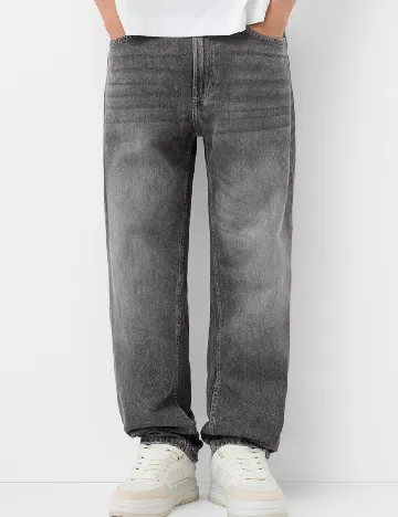 Blugi Bershka, gri Gri