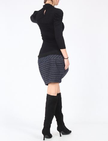 Rochie scurta Zara, negru/gri