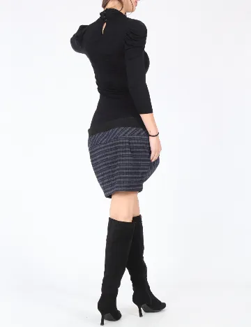 Rochie scurta Zara, negru/gri Negru