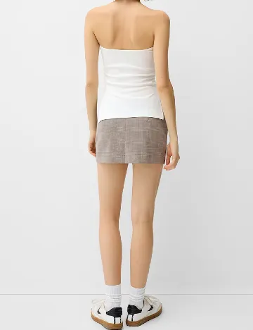 Fusta pantalon Bershka, gri Gri