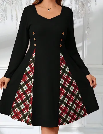 Rochie medie Emery Rose Curve, negru Negru