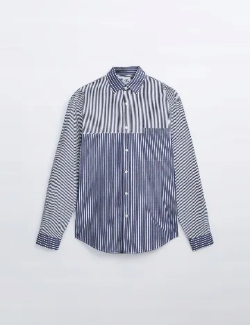 Camasa Zara, albastru/alb Albastru