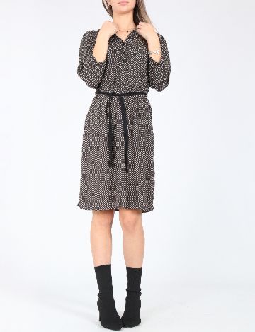 Rochie scurta Zara, negru/ecru