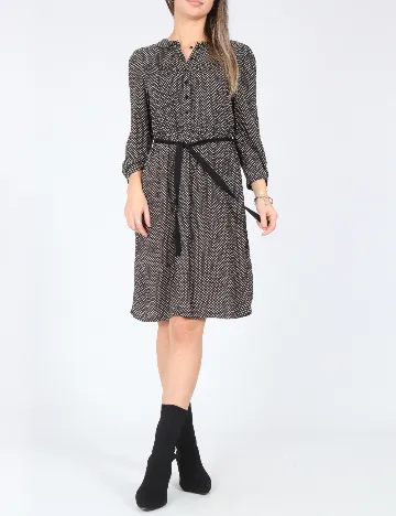 Rochie scurta Zara, negru/ecru Negru