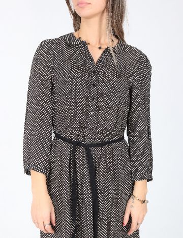 Rochie scurta Zara, negru/ecru