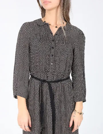 Rochie scurta Zara, negru/ecru Negru