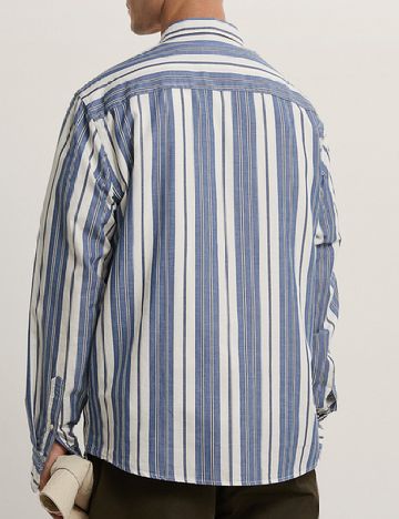 Camasa Zara, albastru/alb