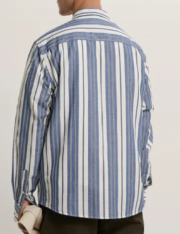 Camasa Zara, albastru/alb Albastru