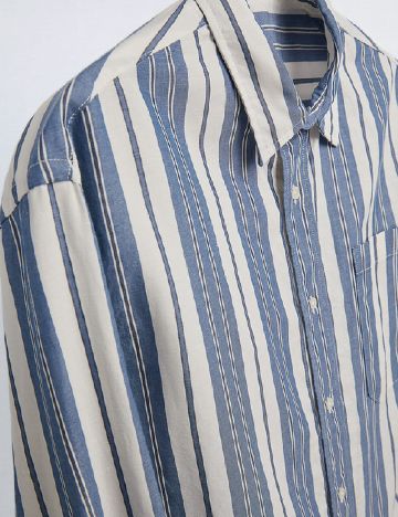 Camasa Zara, albastru/alb