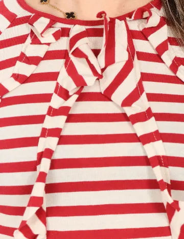 Bluza Zara, rosu/crem Rosu