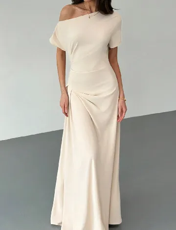 Rochie lunga SHEIN, crem Crem