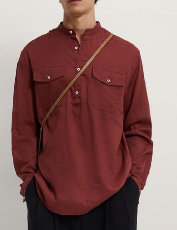 Camasa Zara, caramiziu