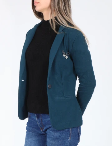 Sacou Bershka, albastru Albastru