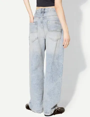 Blugi Bershka, albastru Albastru