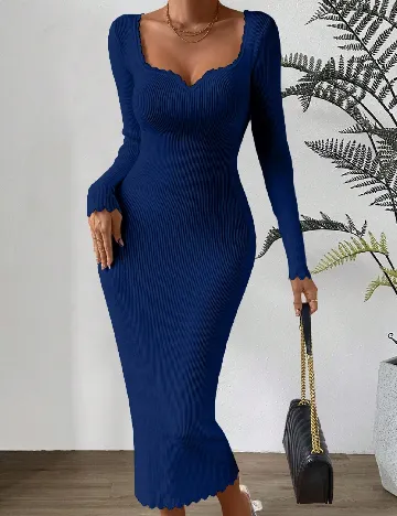 Rochie lunga SHEIN, bleumarin Albastru