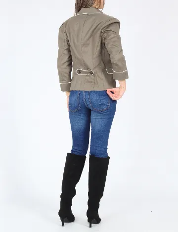 Sacou Bershka, kaki Verde