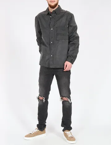 Jacheta Oversize Zara, gri inchis Gri