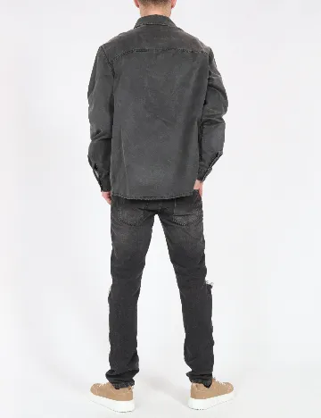 Jacheta Oversize Zara, gri inchis Gri