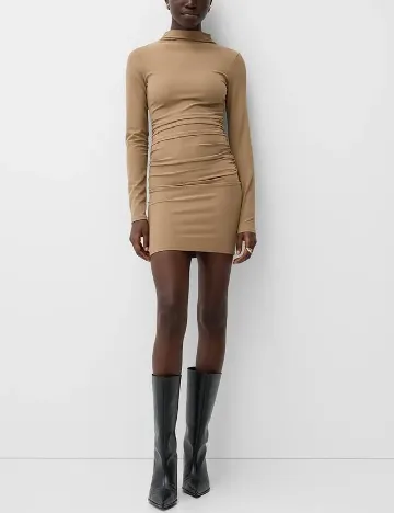 Rochie scurta Bershka, maro Maro