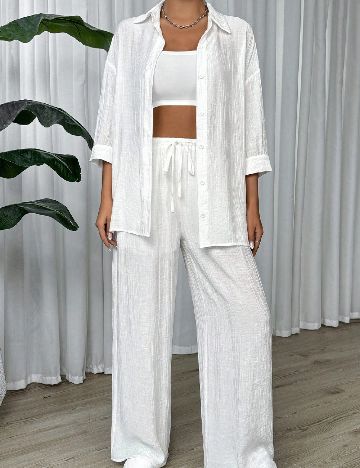 Compleu SHEIN CURVE, alb