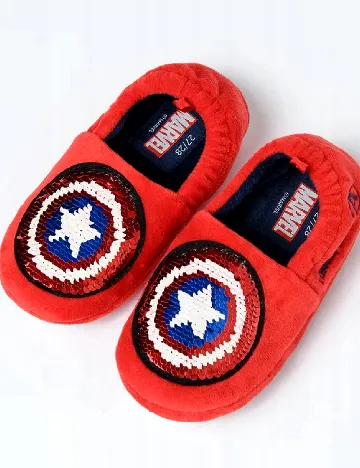 Papuci de Casa Cool Club, rosu Rosu