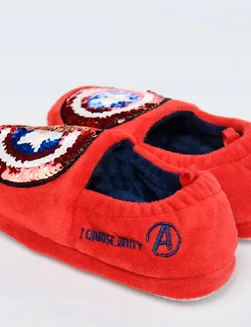 Papuci de Casa Cool Club, rosu Rosu