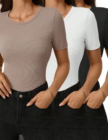 Set Tricouri SHEIN, mix culori Mix culori