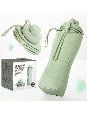 Sticla pliabila din silicon SHEIN, verde Verde