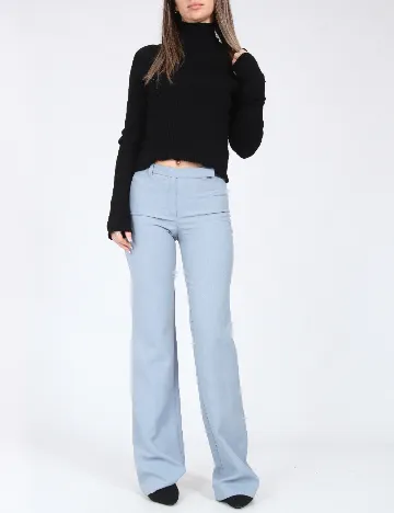 Pantaloni Bershka, albastru Albastru