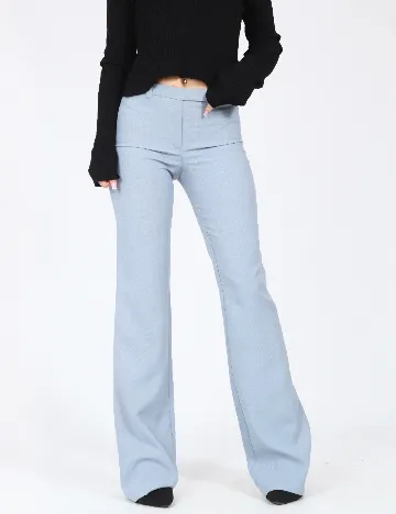 Pantaloni Bershka, albastru Albastru