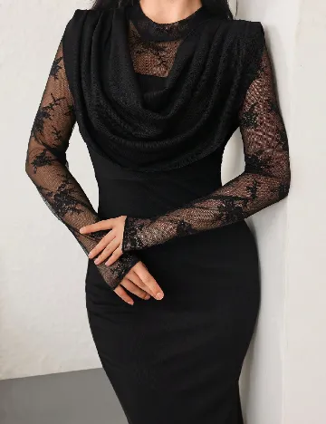 Rochie lunga SHEIN, negru Negru
