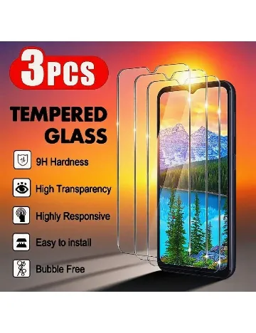 Set folie sticla iPhone 16 Pro Max 3 bucati SHEIN, transparent Alb