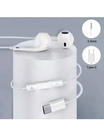 Casti SHEIN, alb Alb