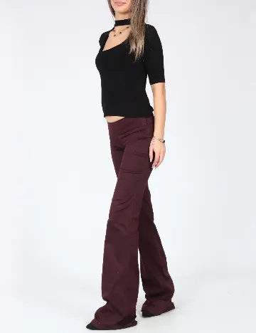 Pantaloni Bershka, pruna Mov