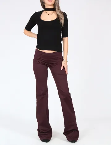 Pantaloni Bershka, pruna Mov