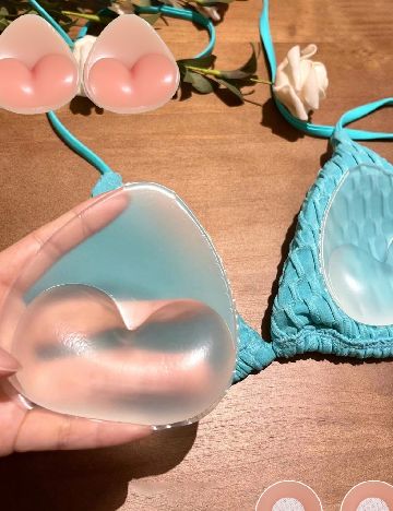 Insertii de silicon cu Push-Up. SHEIN, transparent