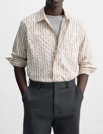 Camasa Zara, crem Crem