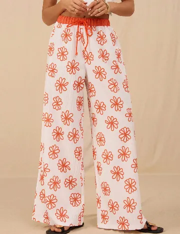 Pantaloni SHEIN, alb Alb